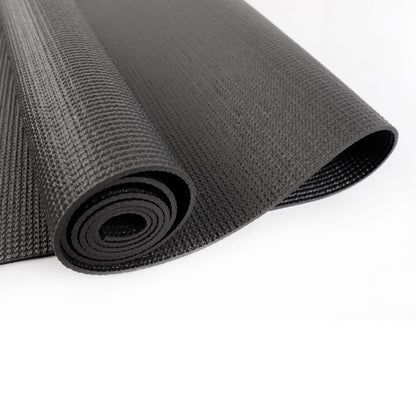 (2 Pack)  PVC Yoga Mat, 3Mm, Dark Gray, 68Inx24In, Nonslip, Cushioning for Support and Stability